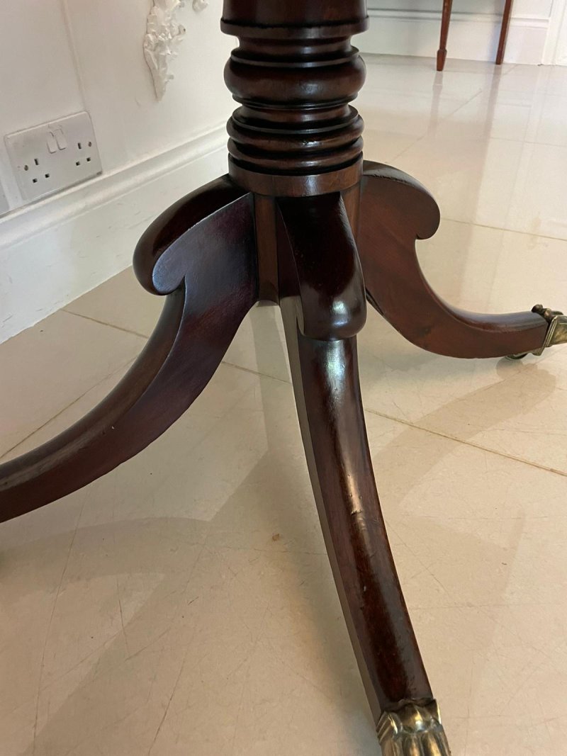 Antique Regency Mahogany 4 seater Dining/Pembroke Table - Image 13